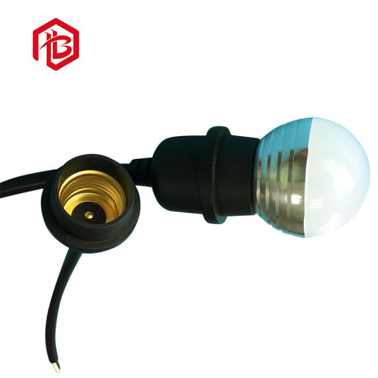 LED elektrisk vandtæt sort messing lampeholder